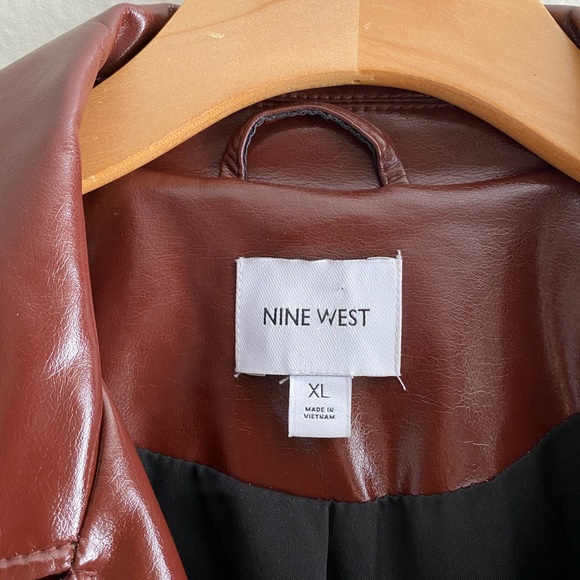 Vegan Patent Leather Jacket - Picture 3 of 4